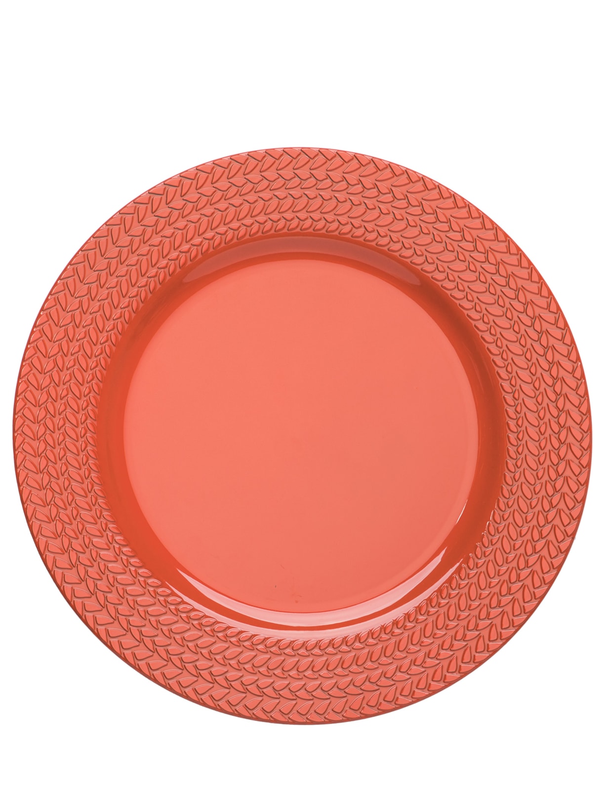 Sousplat Liso Lune Em Polipropileno 1 Peça - Laranja