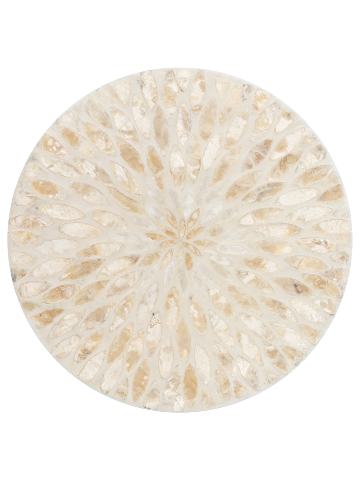 Sousplat Madrepérola 1 Peça - Bege