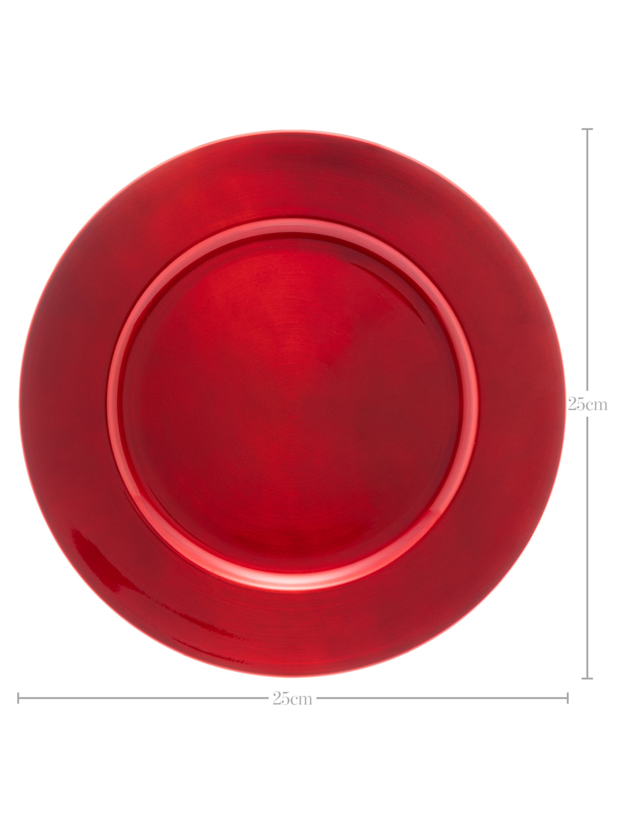 Sousplat Shine Opala Vermelho '2Home