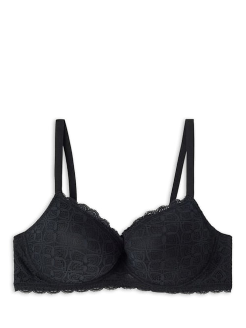 Soutien Balconette Irina Em Renda - Preto