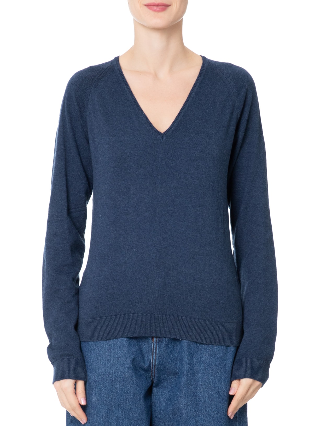 Suéter Básico Gola em V Anselmi