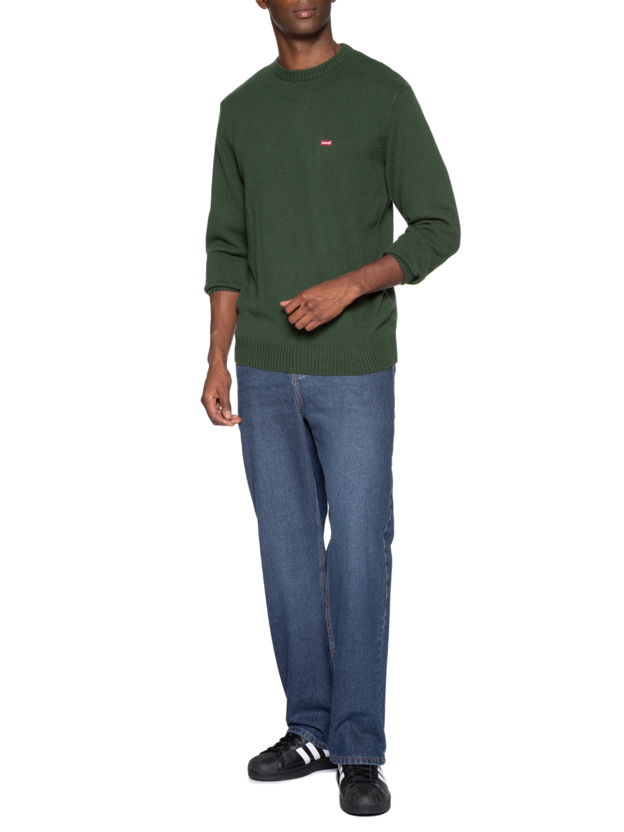 Suéter Classic Housemark Crewneck Masculino Verde Levi's