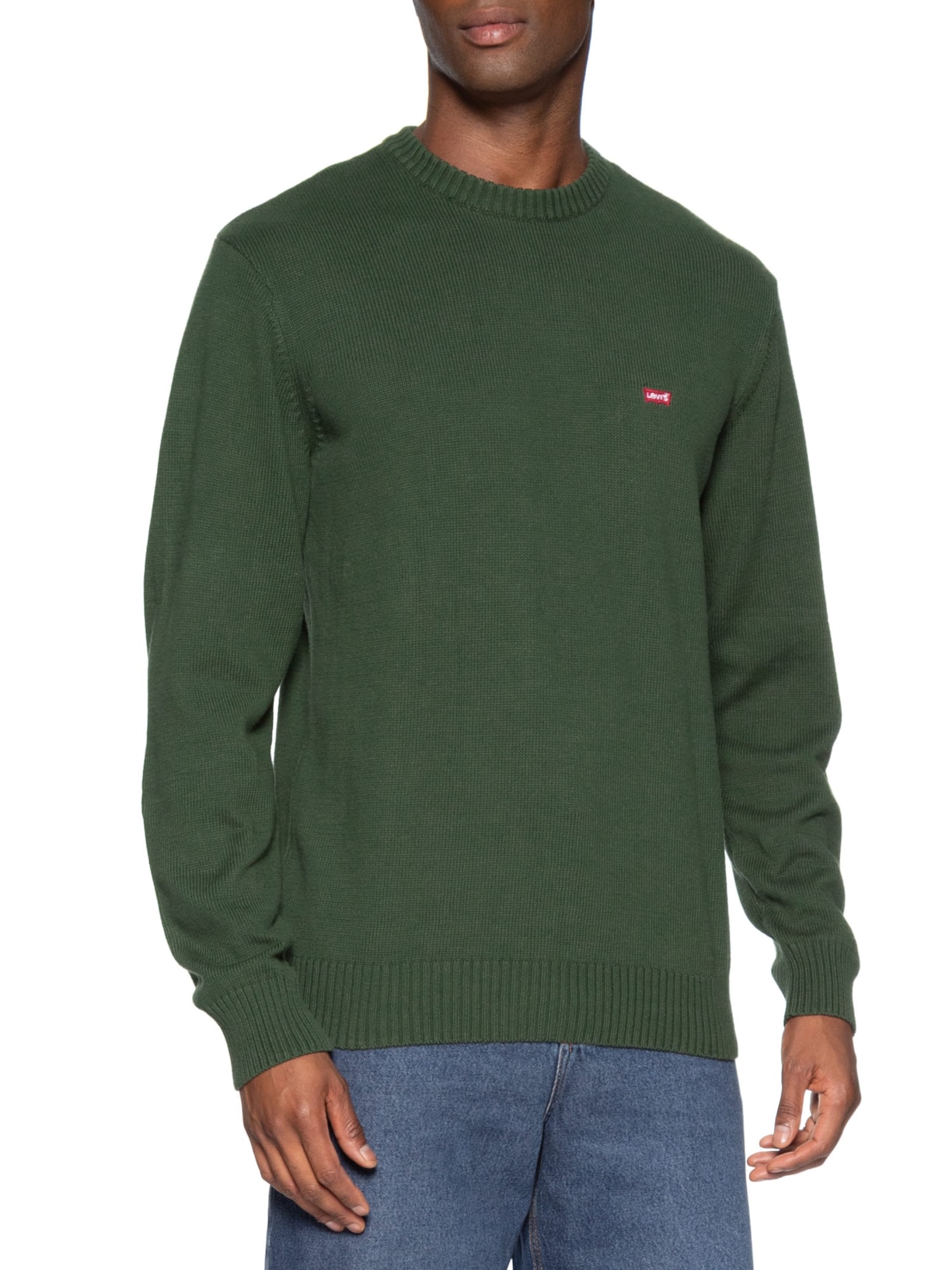Suéter Classic Housemark Crewneck Masculino Verde Levi's