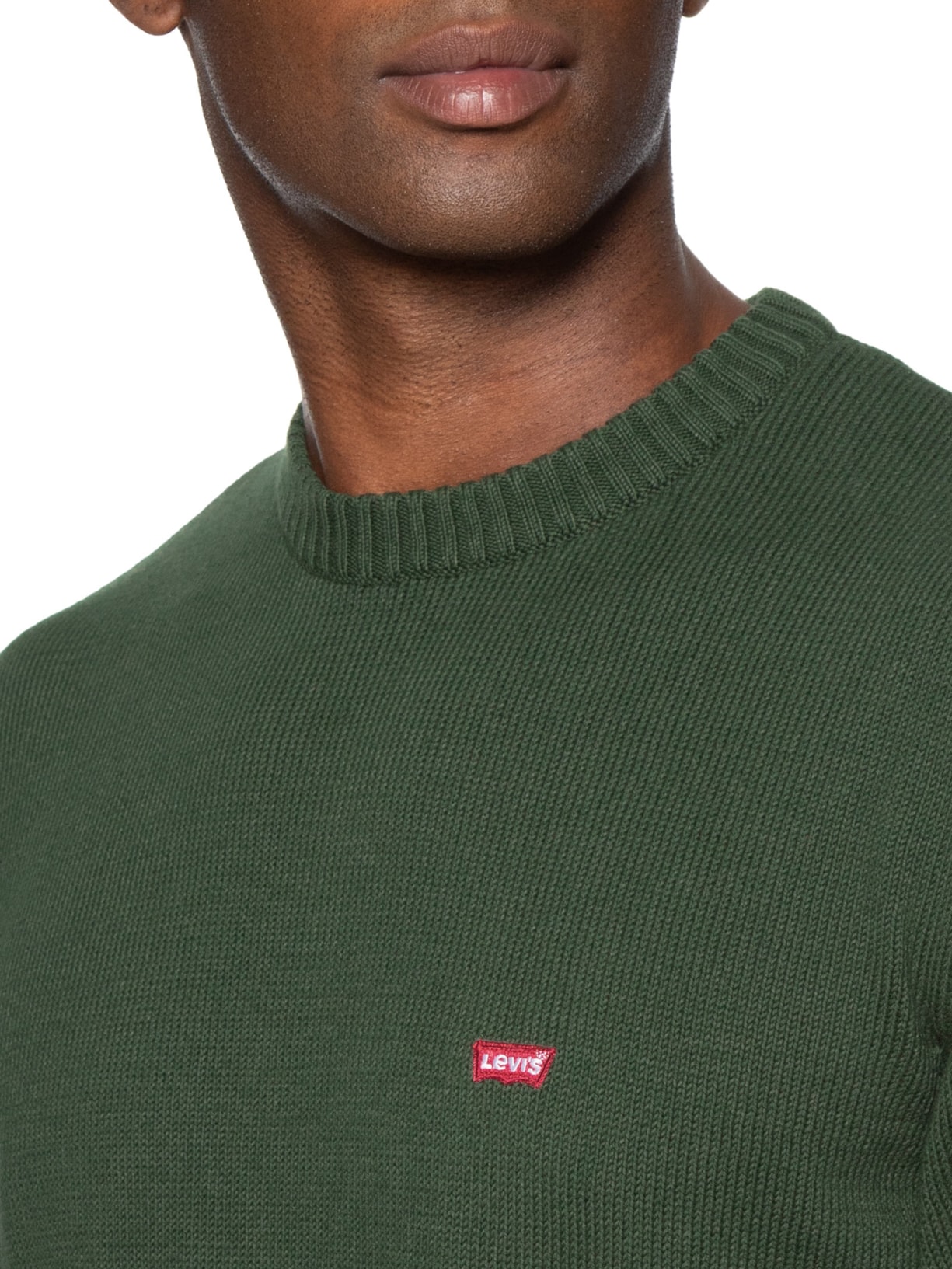 Suéter Classic Housemark Crewneck Masculino Verde Levi's
