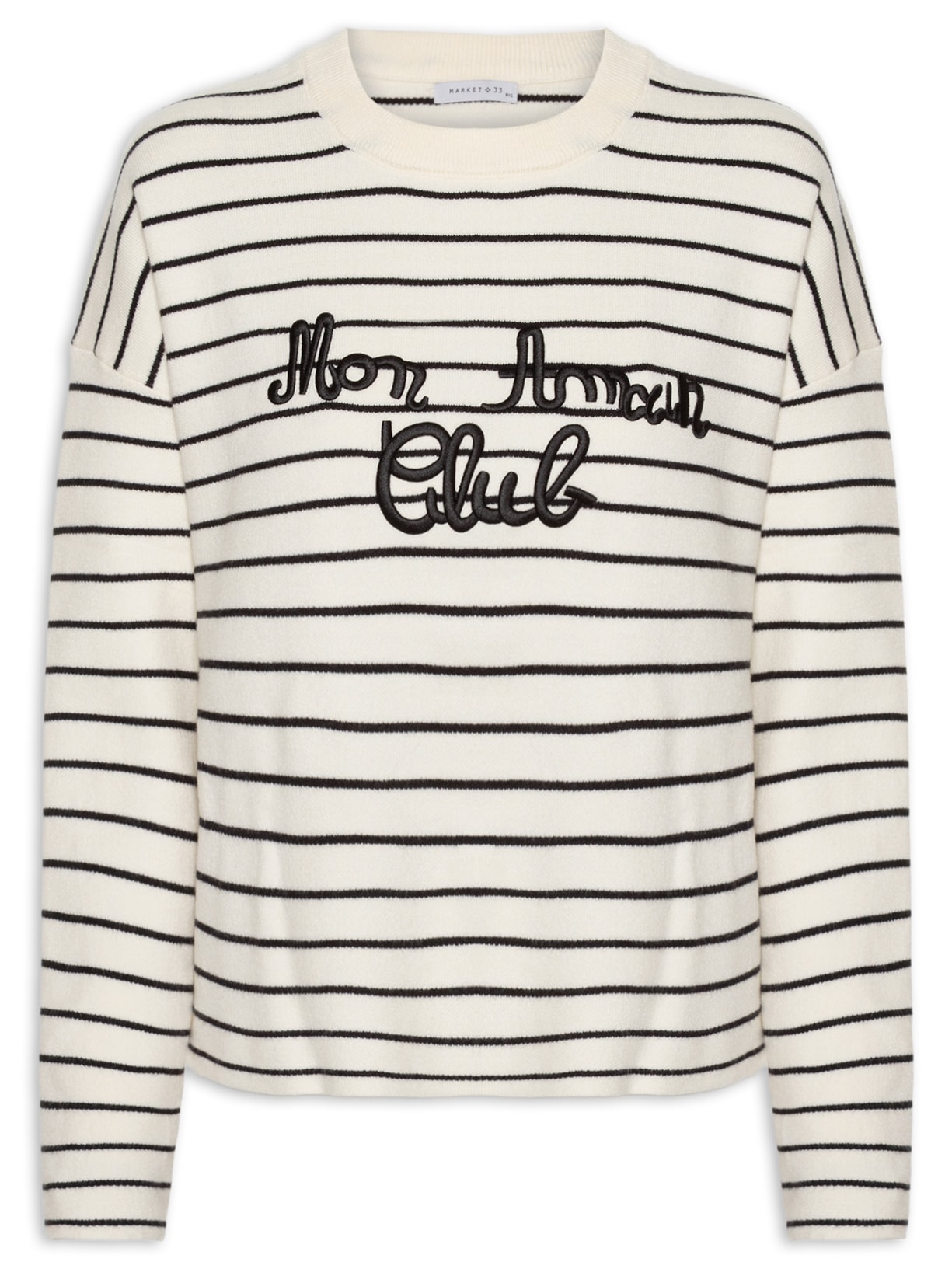 Sueter Estampado Feminino - Off White