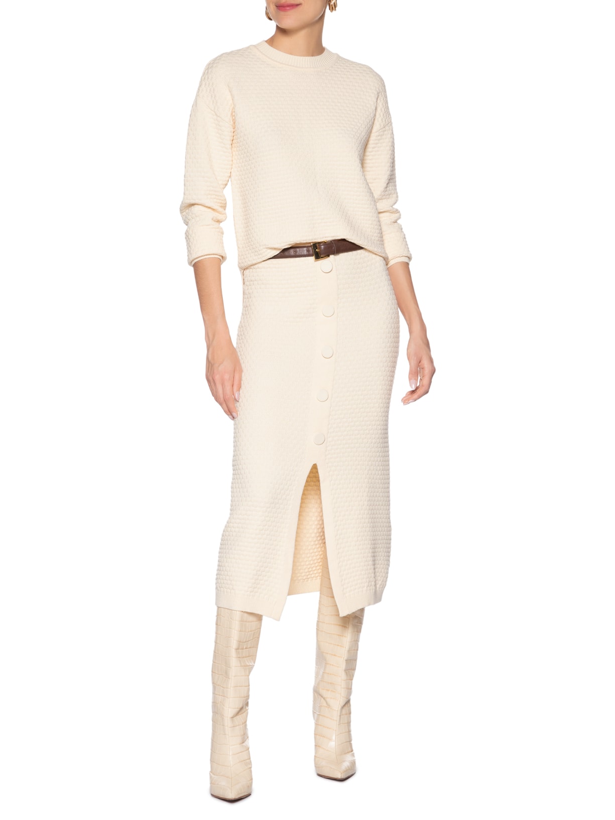 Suéter Feminino Alex Off White Iorane