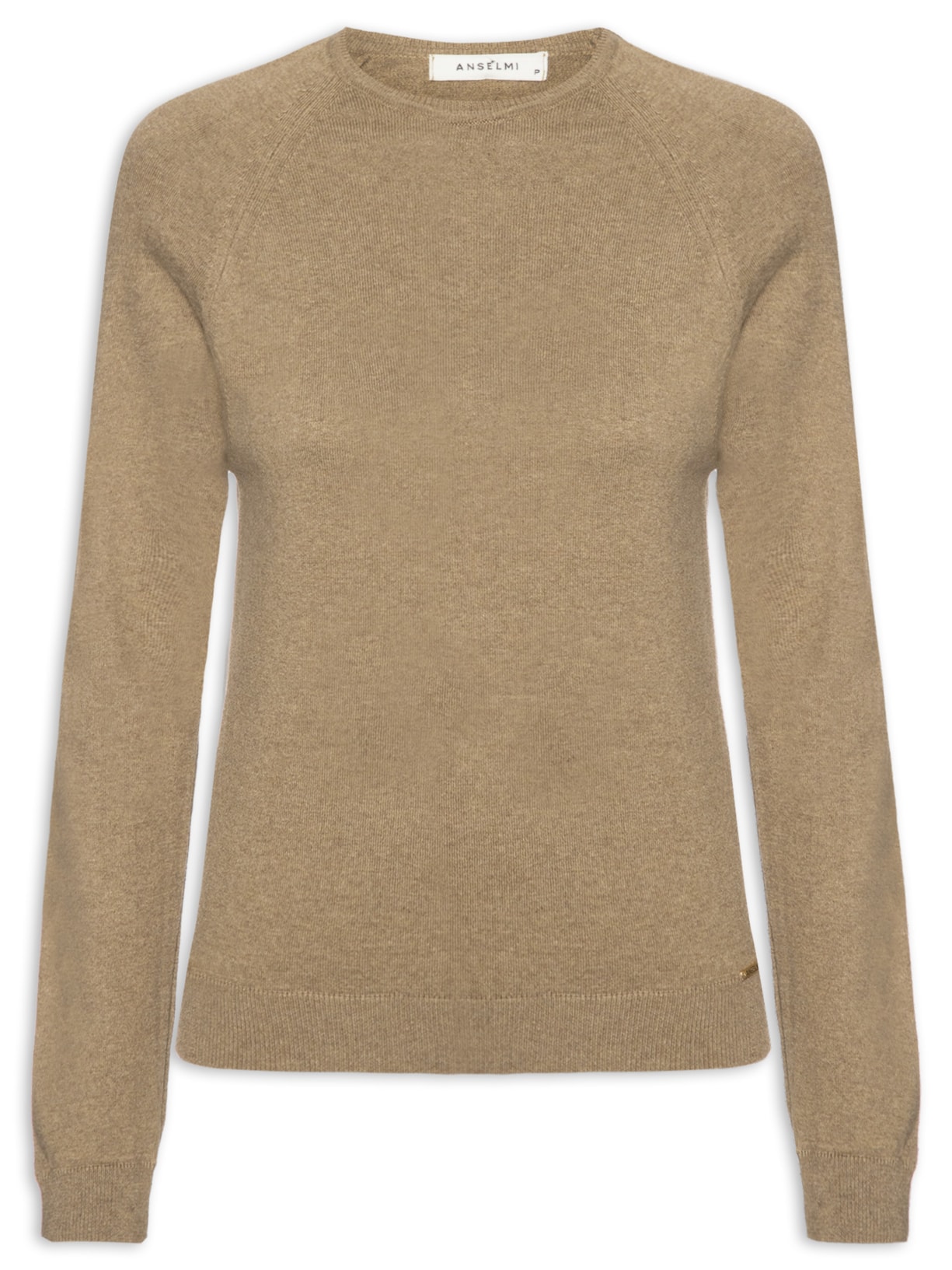 Suéter Feminino Básico Gola Redonda - Marrom