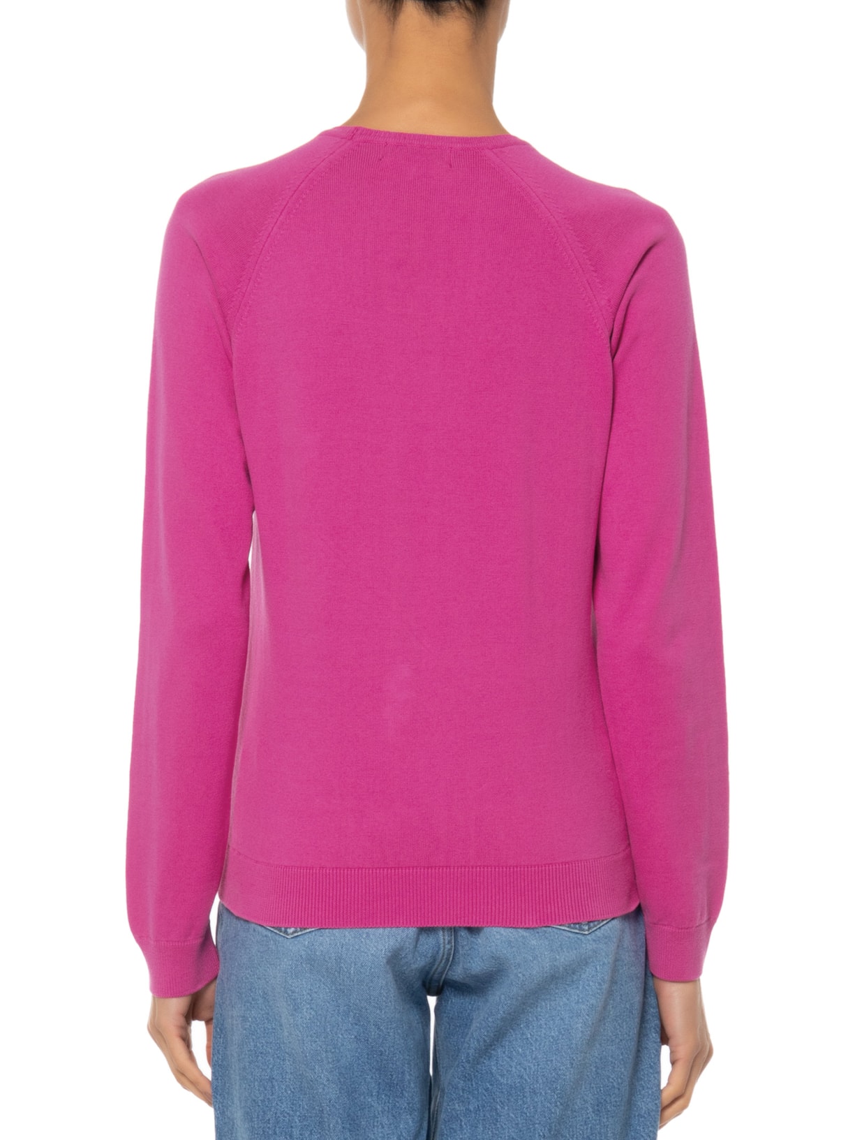 Suéter Feminino Básico Gola Redonda Rosa Anselmi