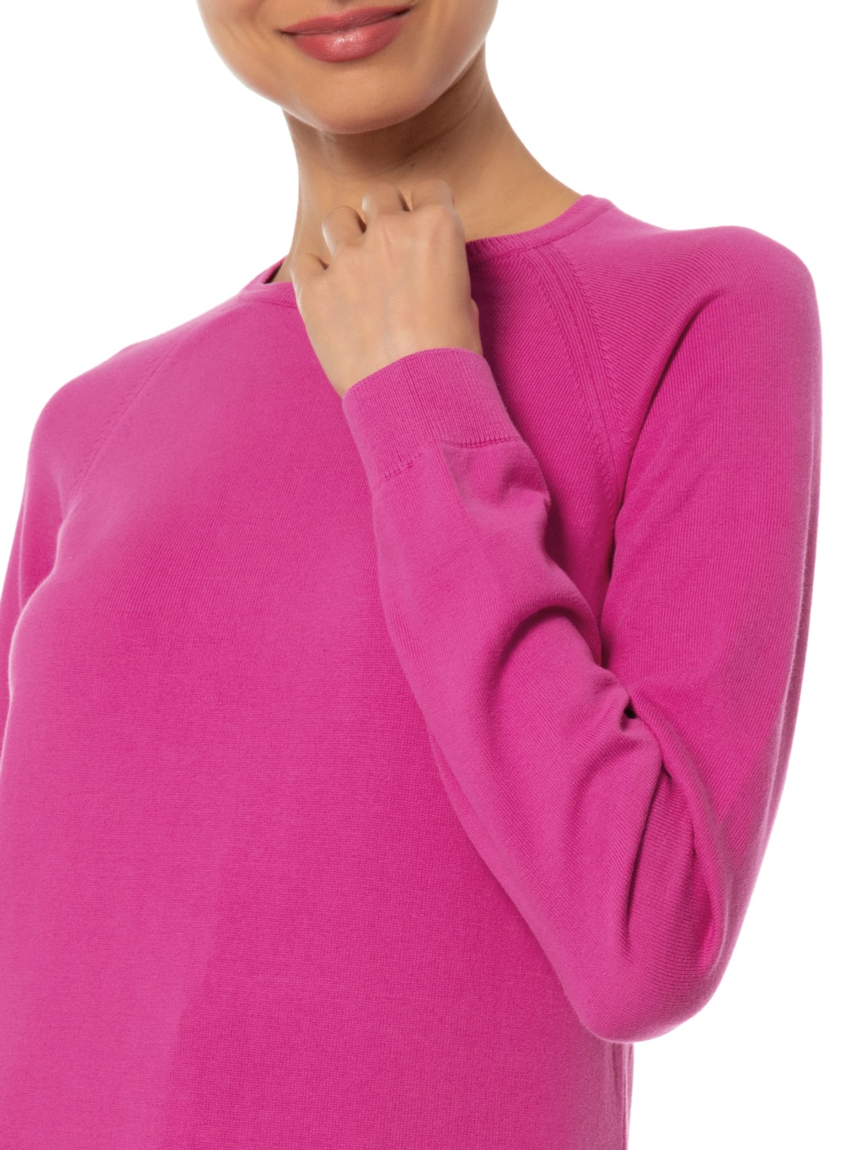 Suéter Feminino Básico Gola Redonda Rosa Anselmi