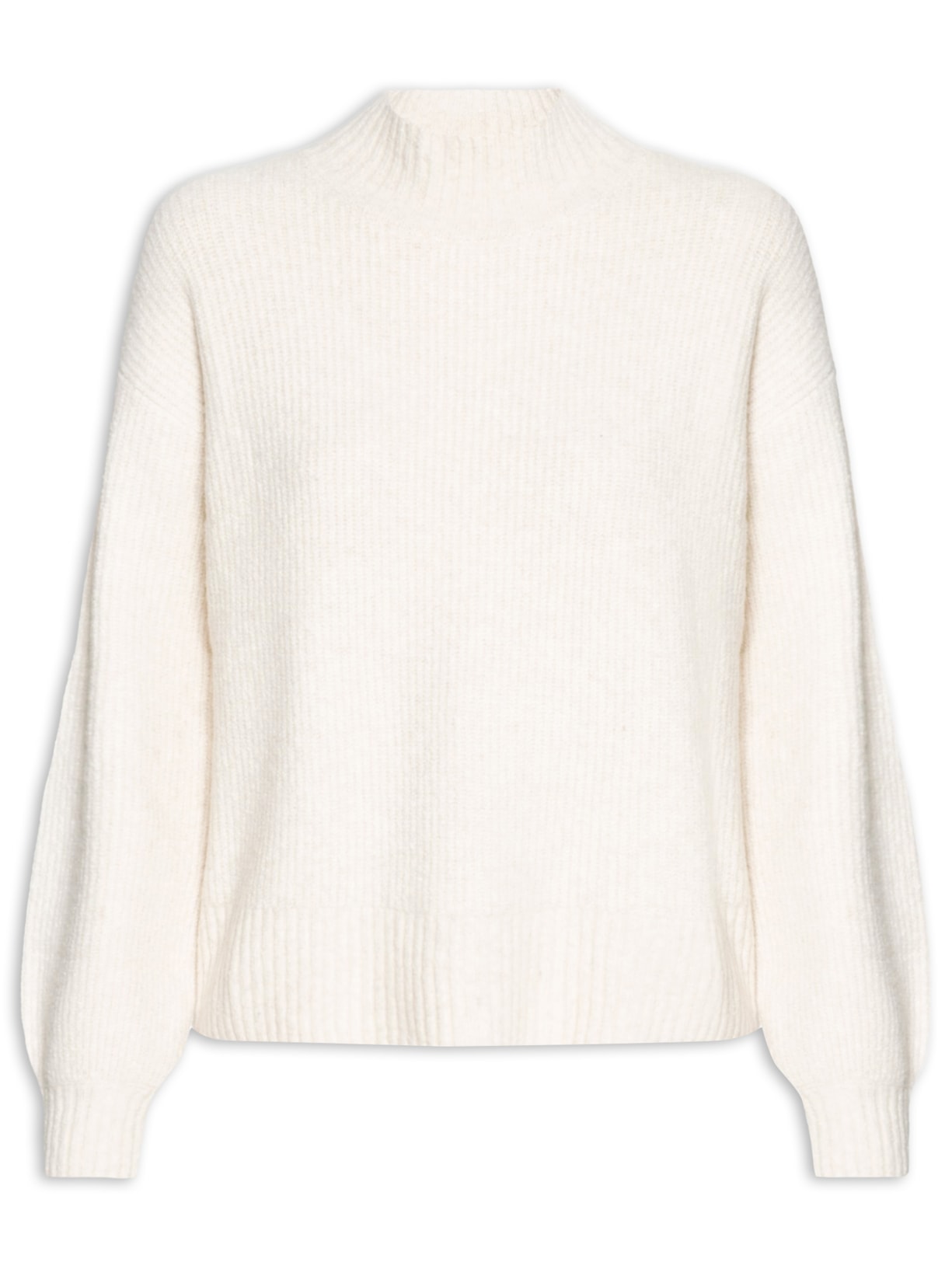 Suéter Feminino Básico Oversized - Off White