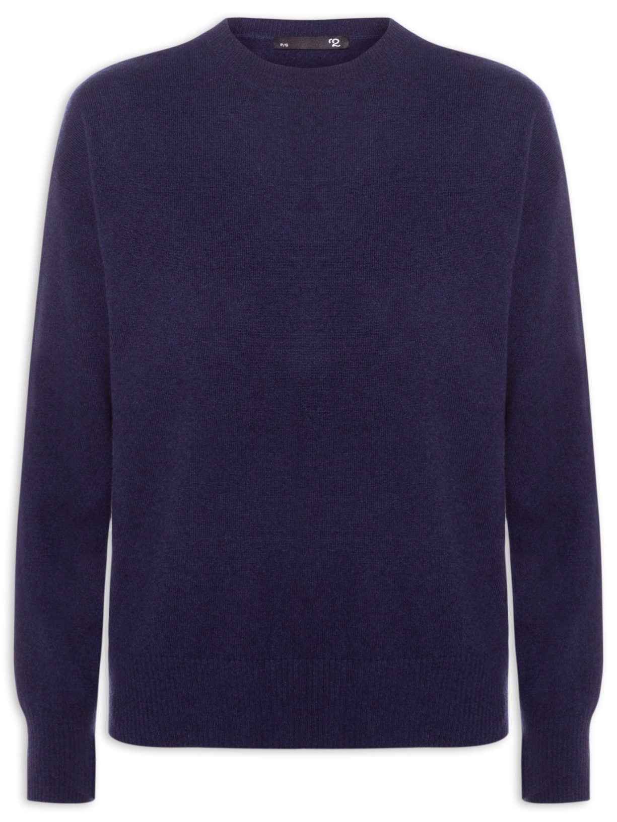 Suéter Feminino Blend De Lã E Cashmere - Azul