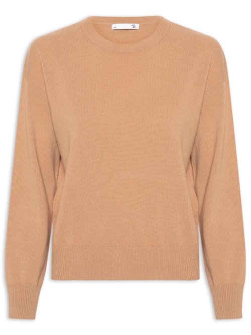Suéter Feminino Blend de Lã E Cashmere - Bege
