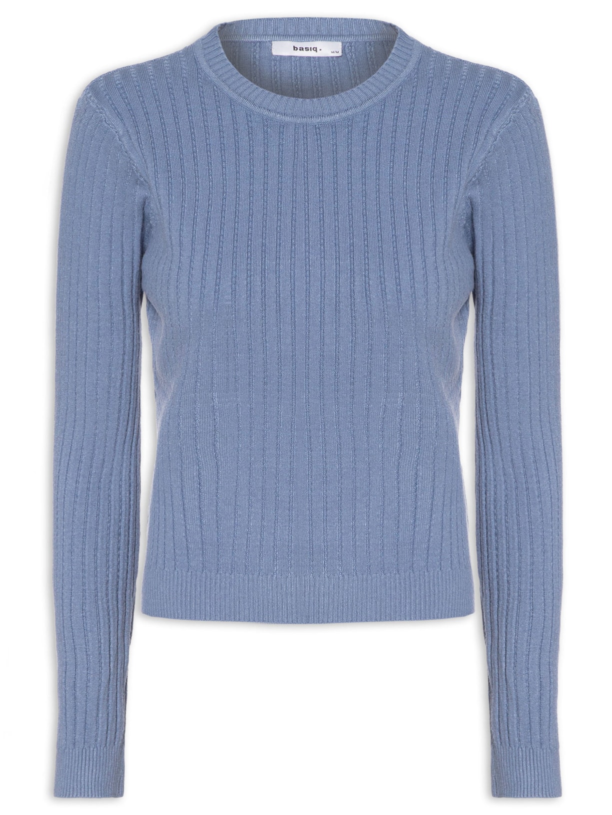 Suéter Feminino Canelado - Azul