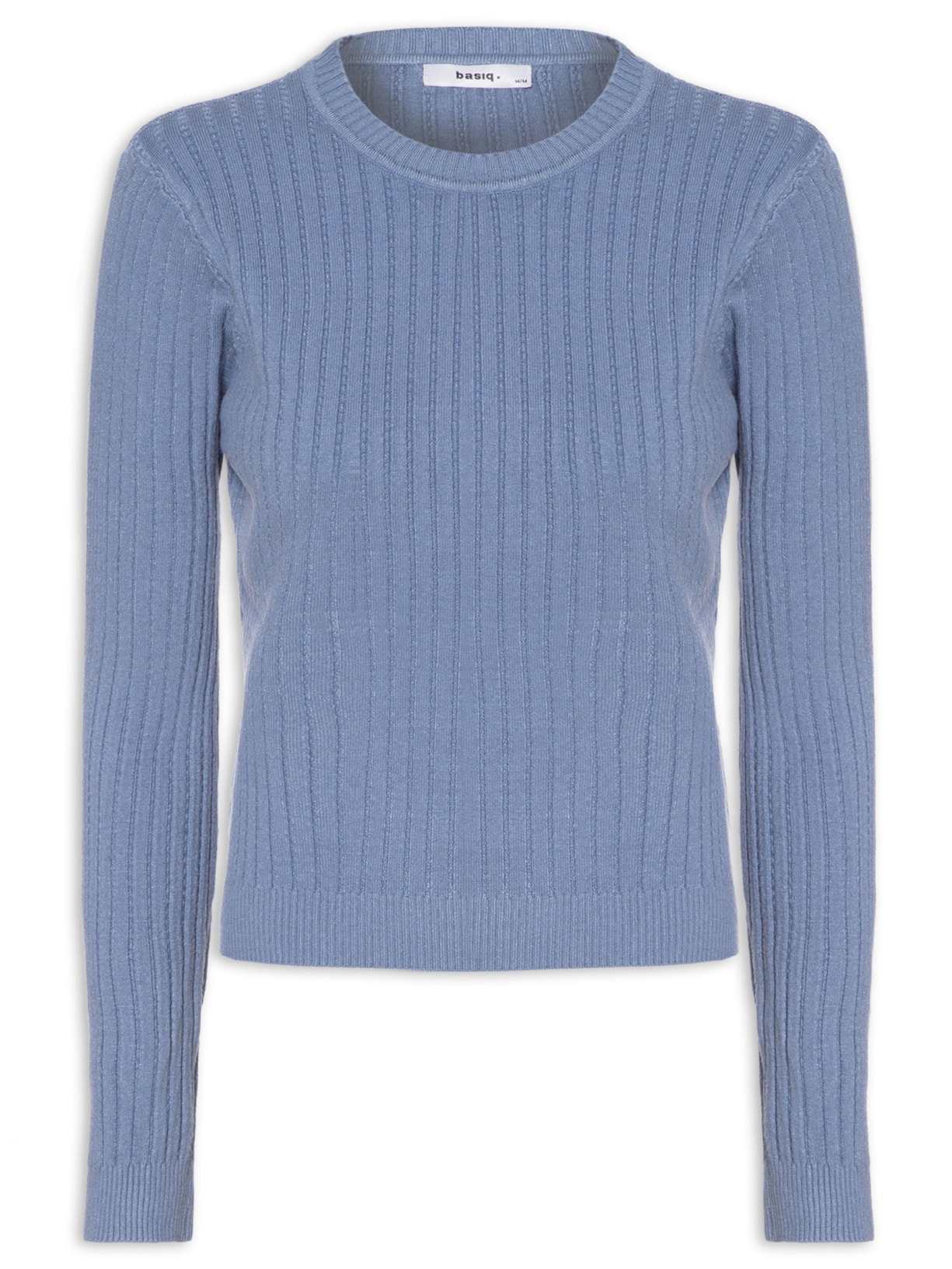 Suéter Feminino Canelado - Azul