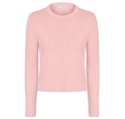 Suéter Feminino Canelado - Rosa