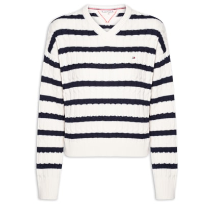 Suéter Feminino Co Cable Mid - Branco