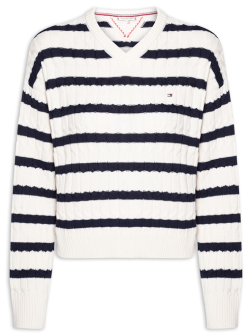 Suéter Feminino Co Cable Mid - Branco