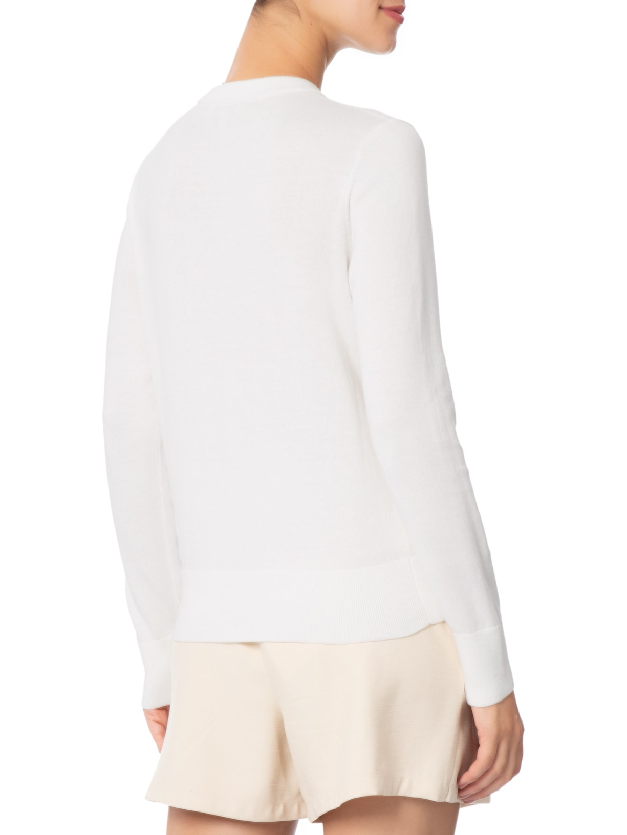 Suéter Feminino Co Jersey Intarsia Off White Tommy Hilfiger