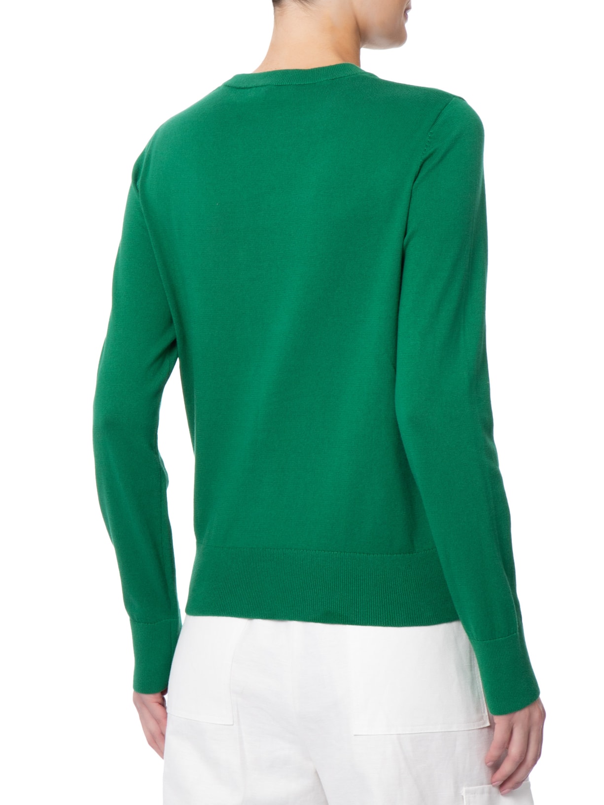 Suéter Feminino Co Jersey Intarsia Verde Tommy Hilfiger