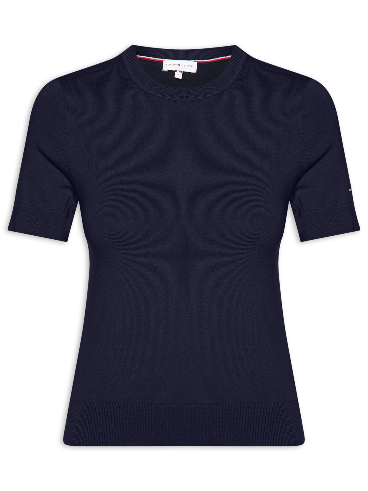 Suéter Feminino Co Jersey Stitch Azul Tommy Hilfiger