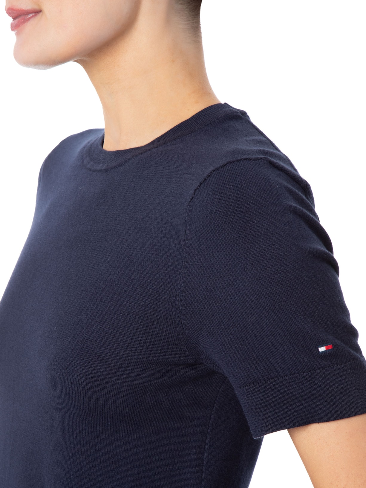 Suéter Feminino Co Jersey Stitch Azul Tommy Hilfiger