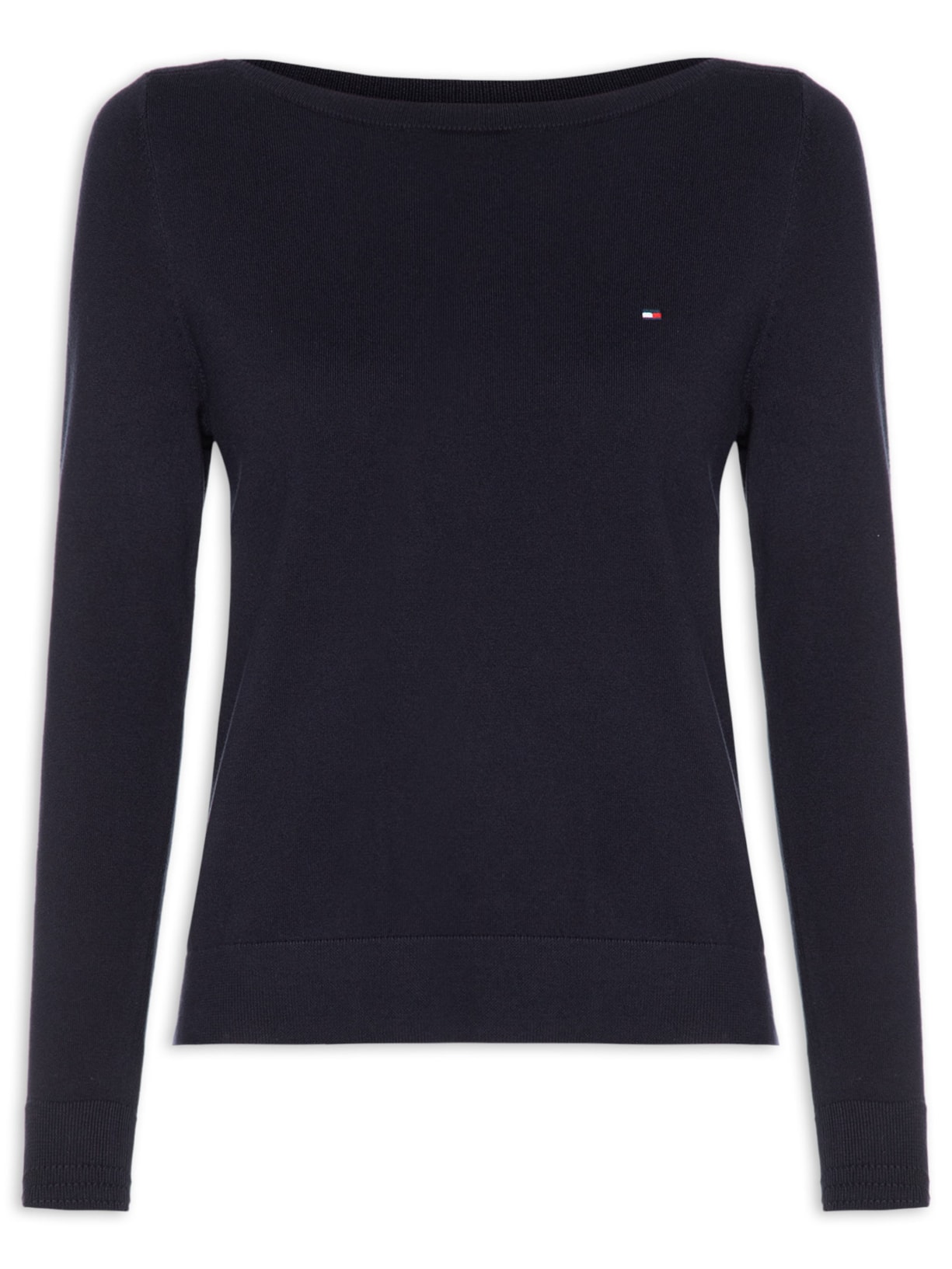 Suéter Feminino Co Jersey Stitch Boat-Nk - Azul
