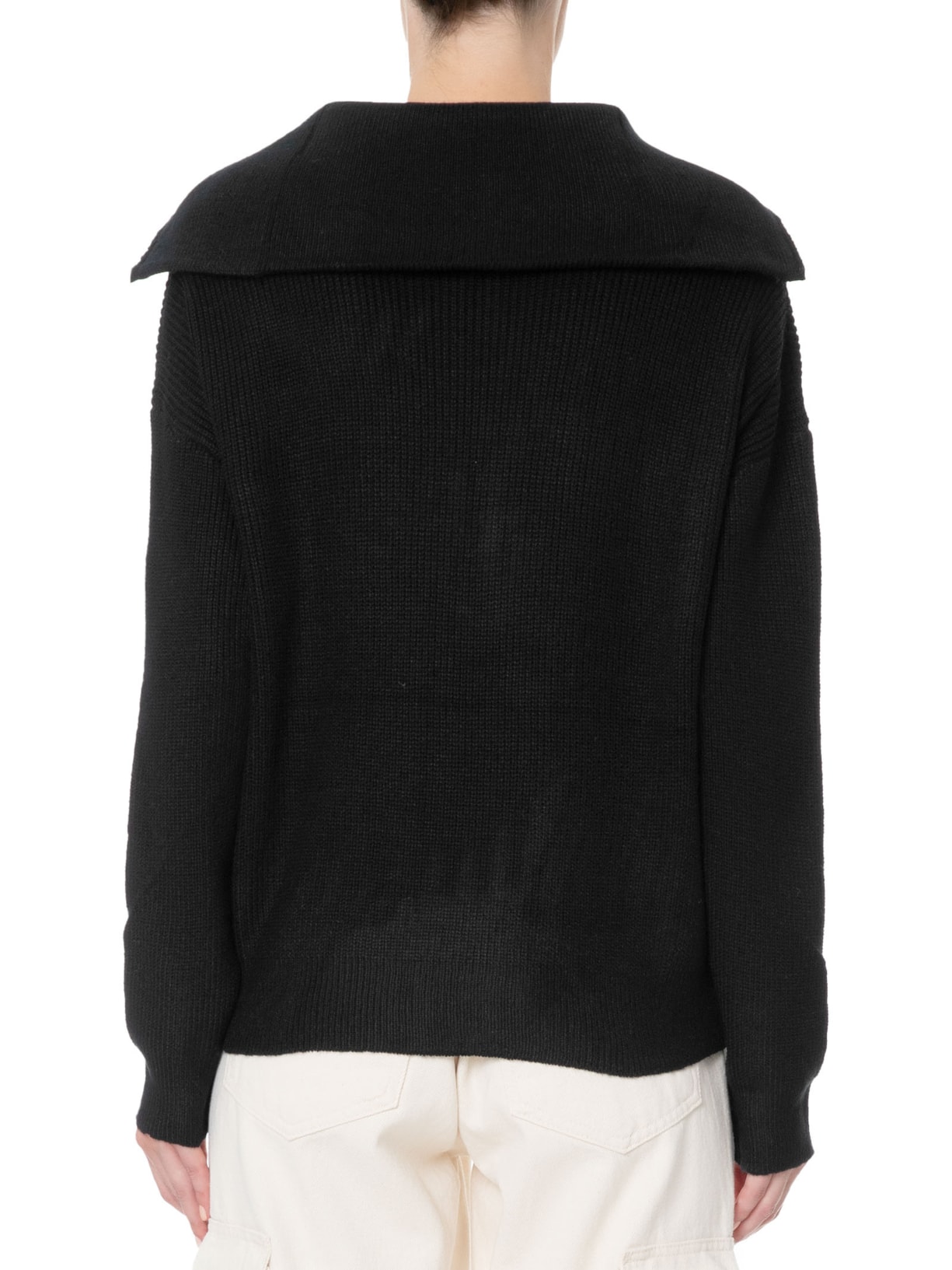 Suéter Feminino Com Zíper Frontal - Preto by BASIQ