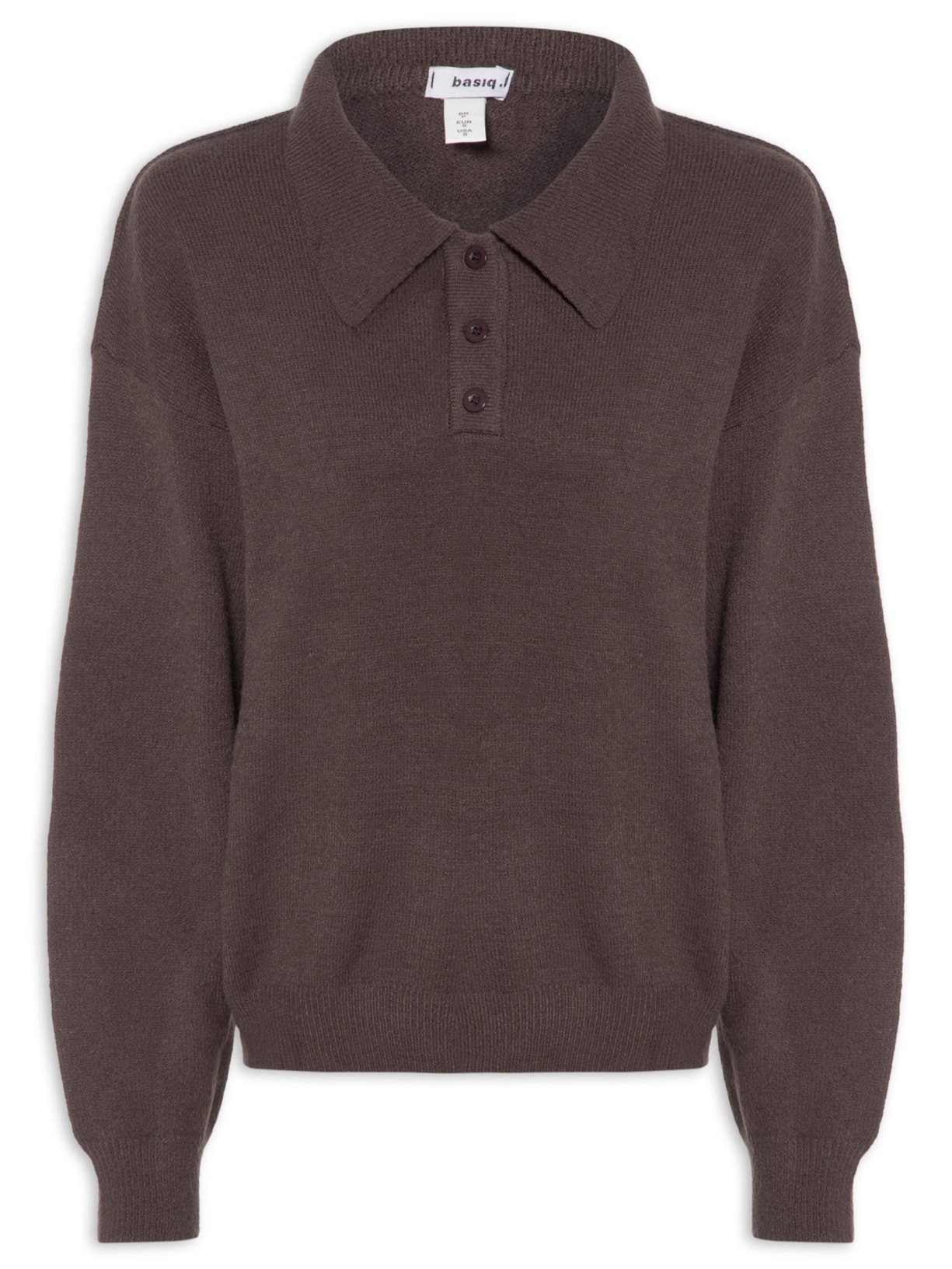 Suéter Feminino Comfy Gola Esporte – Marrom