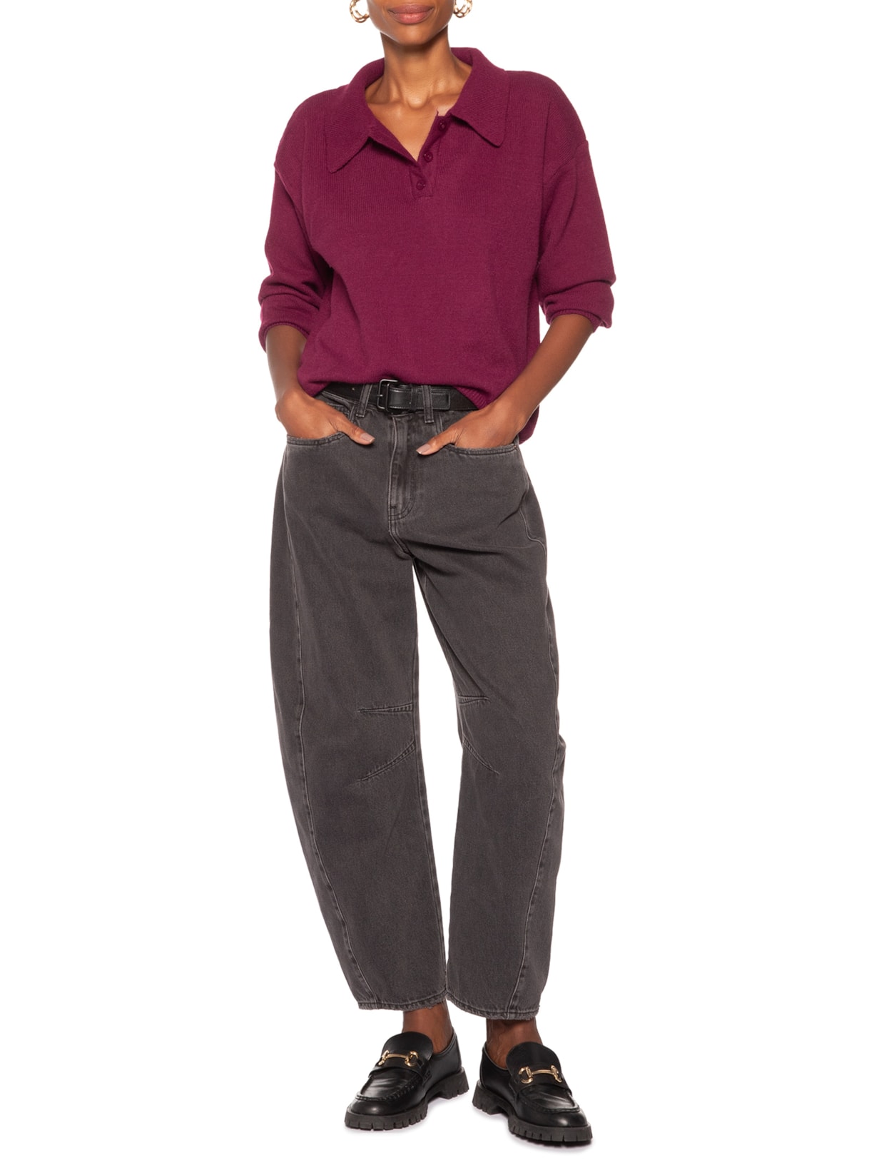 Suéter Feminino Comfy Gola Esporte – Vermelho Basiq