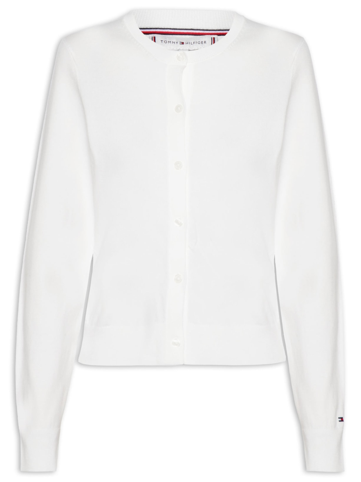 Suéter Feminino Cotton Jersey Stitch Branco Tommy Hilfiger