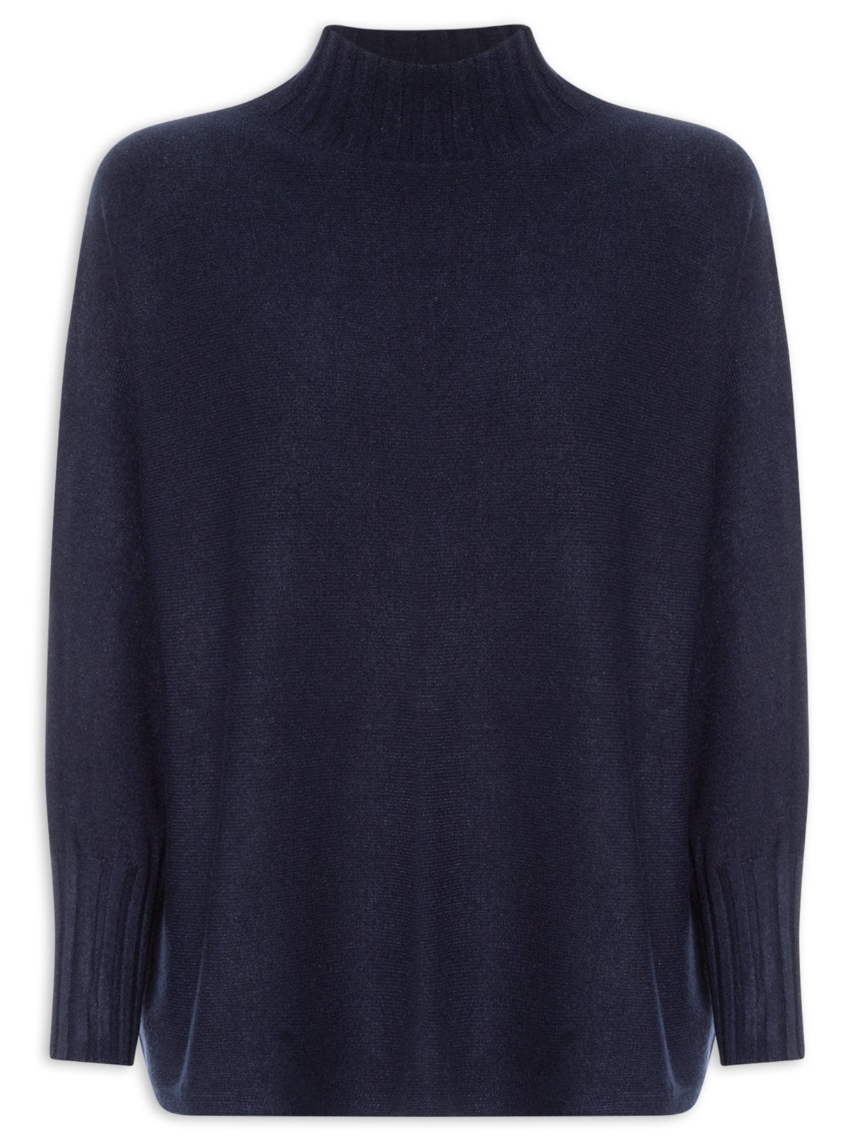 Suéter Feminino Em Tricot Azul Market 33