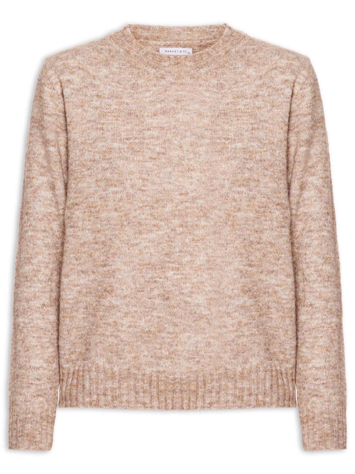 Suéter Feminino Em Tricot - Bege