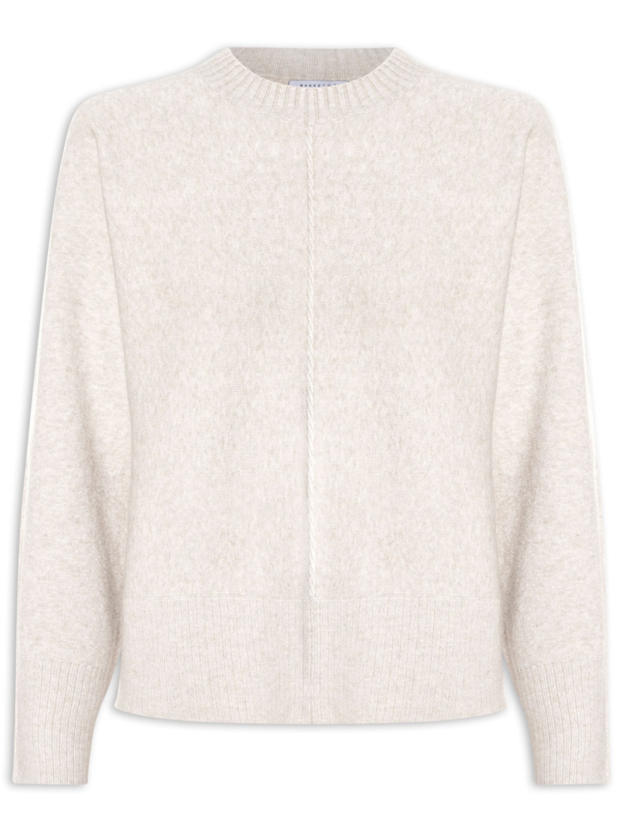 Sueter Feminino em Tricot Bege Market 33