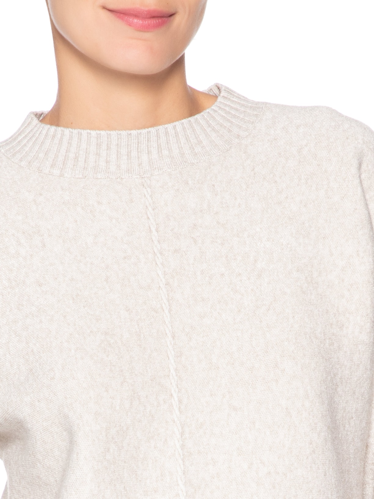 Sueter Feminino em Tricot Bege Market 33