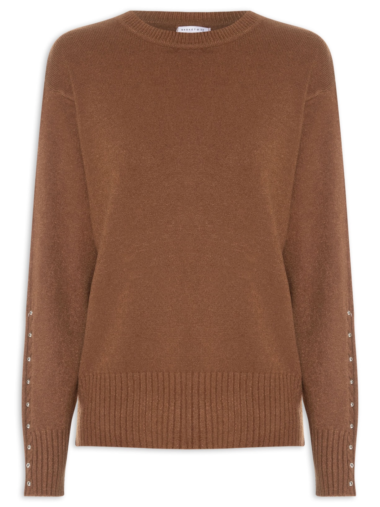 Suéter Feminino em Tricot - Marrom