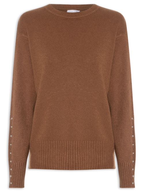 Suéter Feminino em Tricot - Marrom