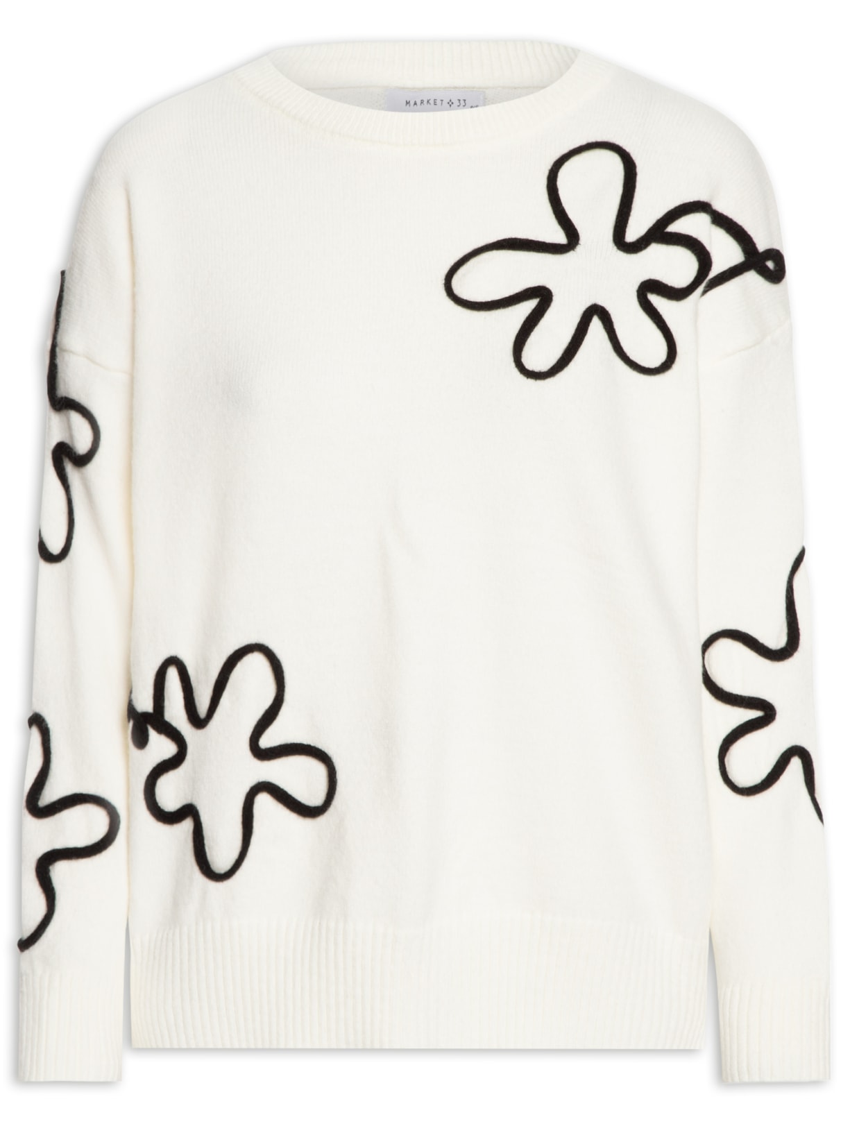 Suéter Feminino em Tricot - Off White