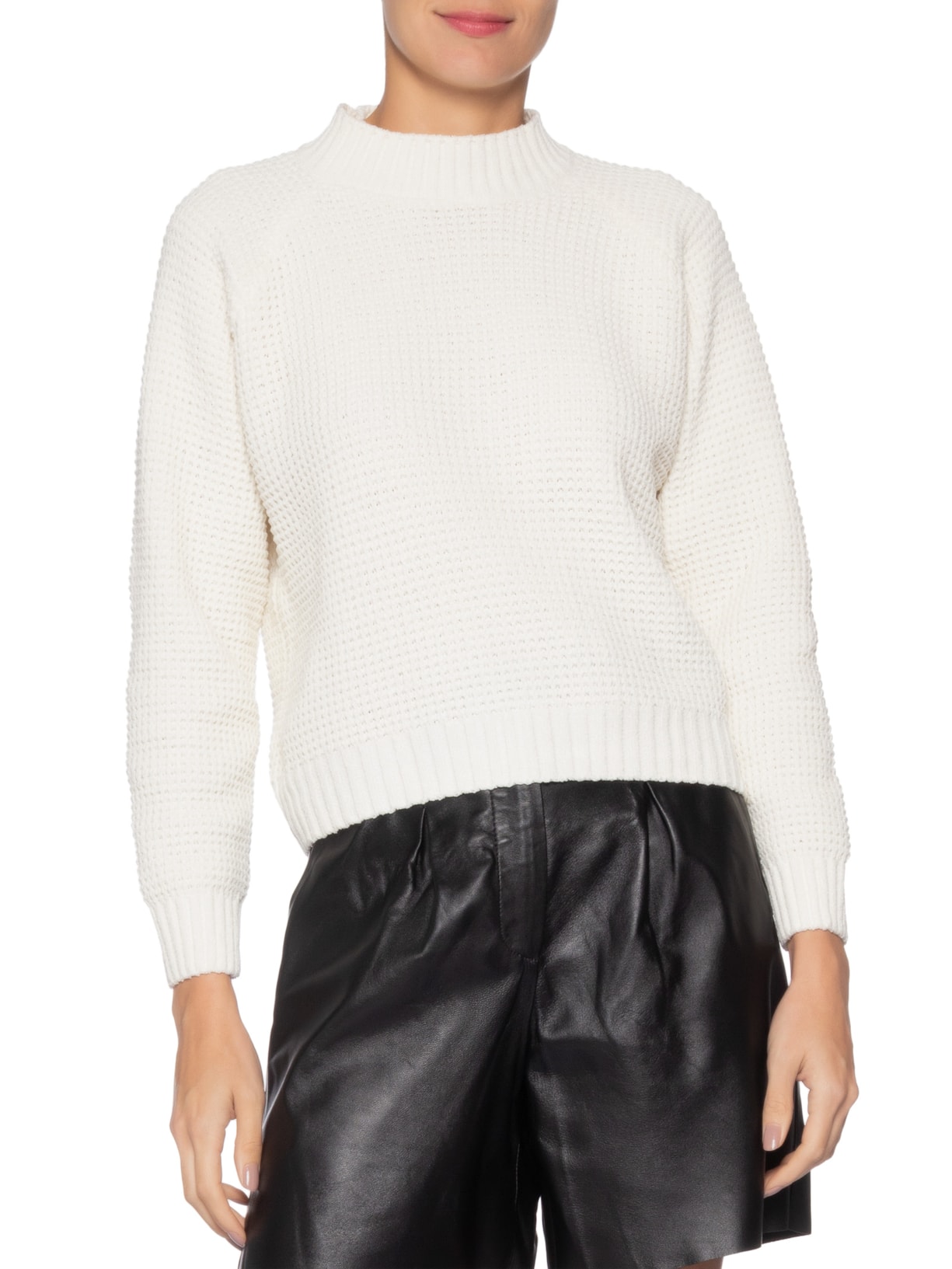 Suéter Feminino Em Tricot Off White Market 33