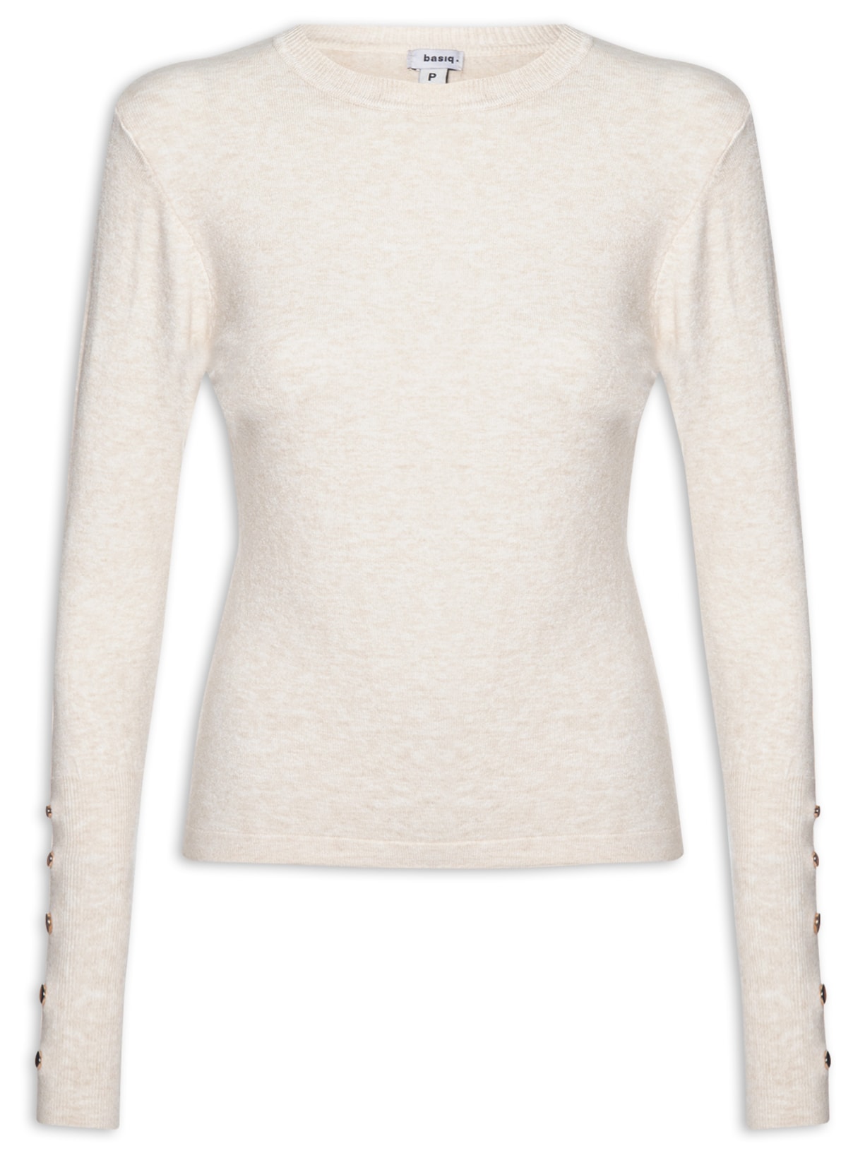 Suéter Feminino Em Tricot - Off White