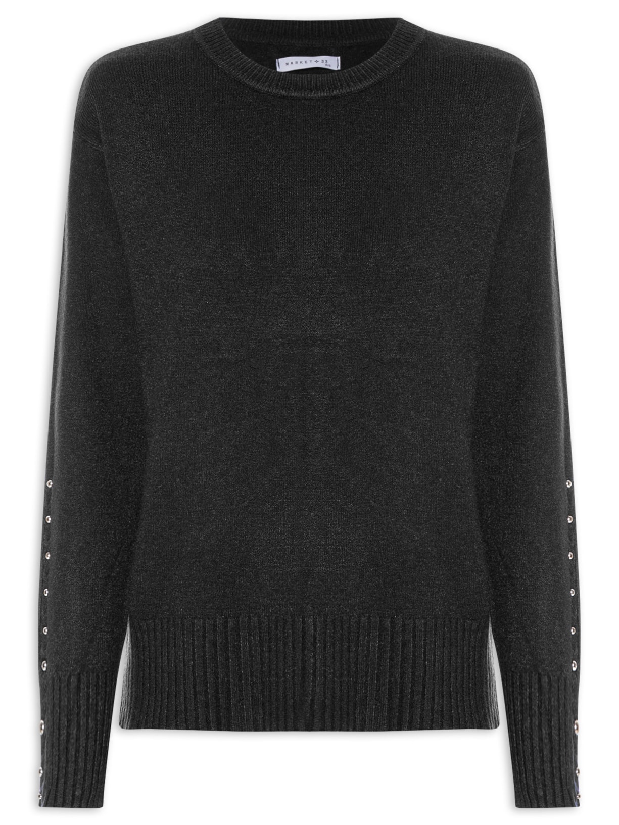 Suéter Feminino em Tricot - Preto