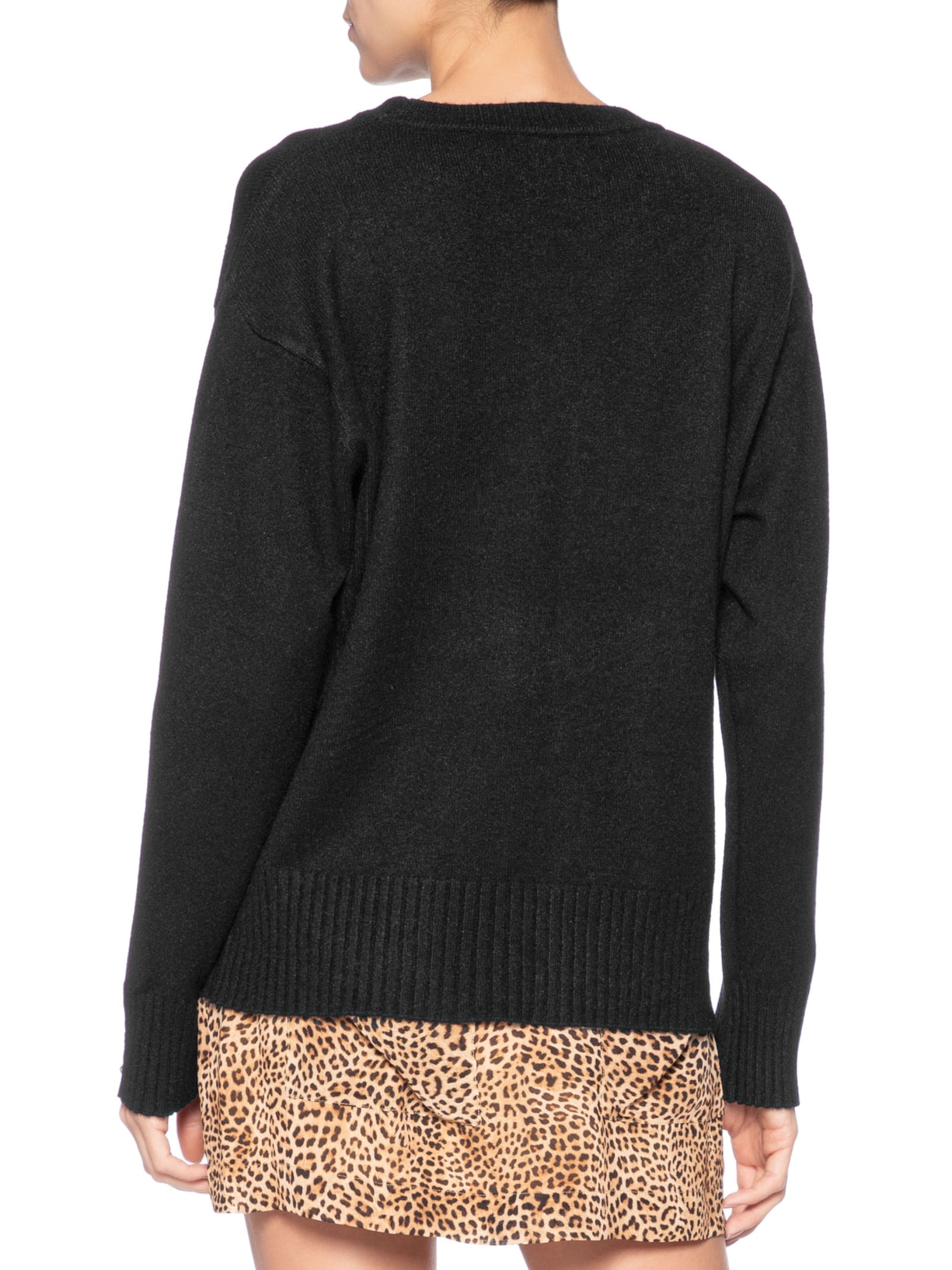 Suéter Feminino em Tricot Preto Market 33