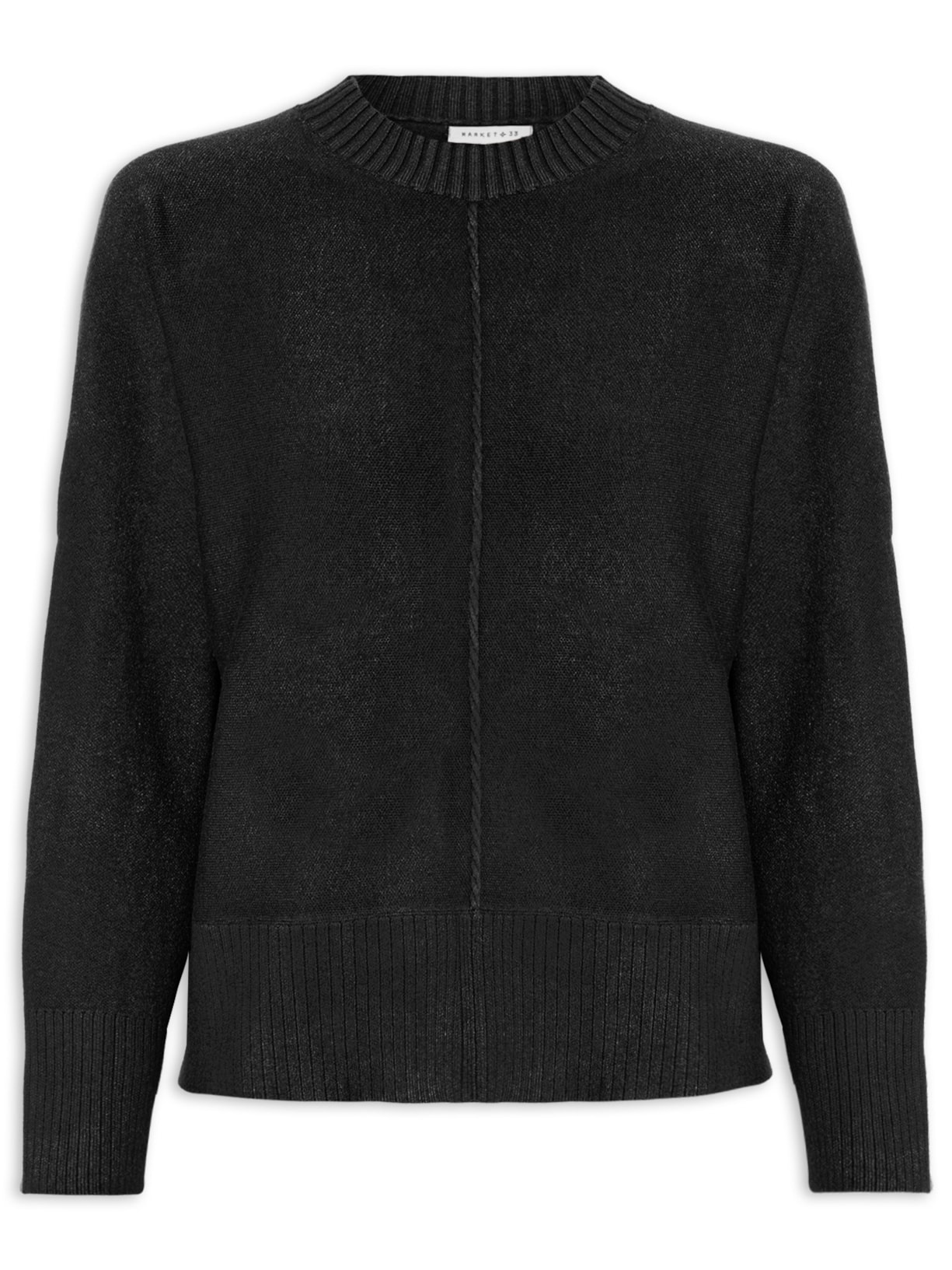 Sueter Feminino em Tricot - Preto