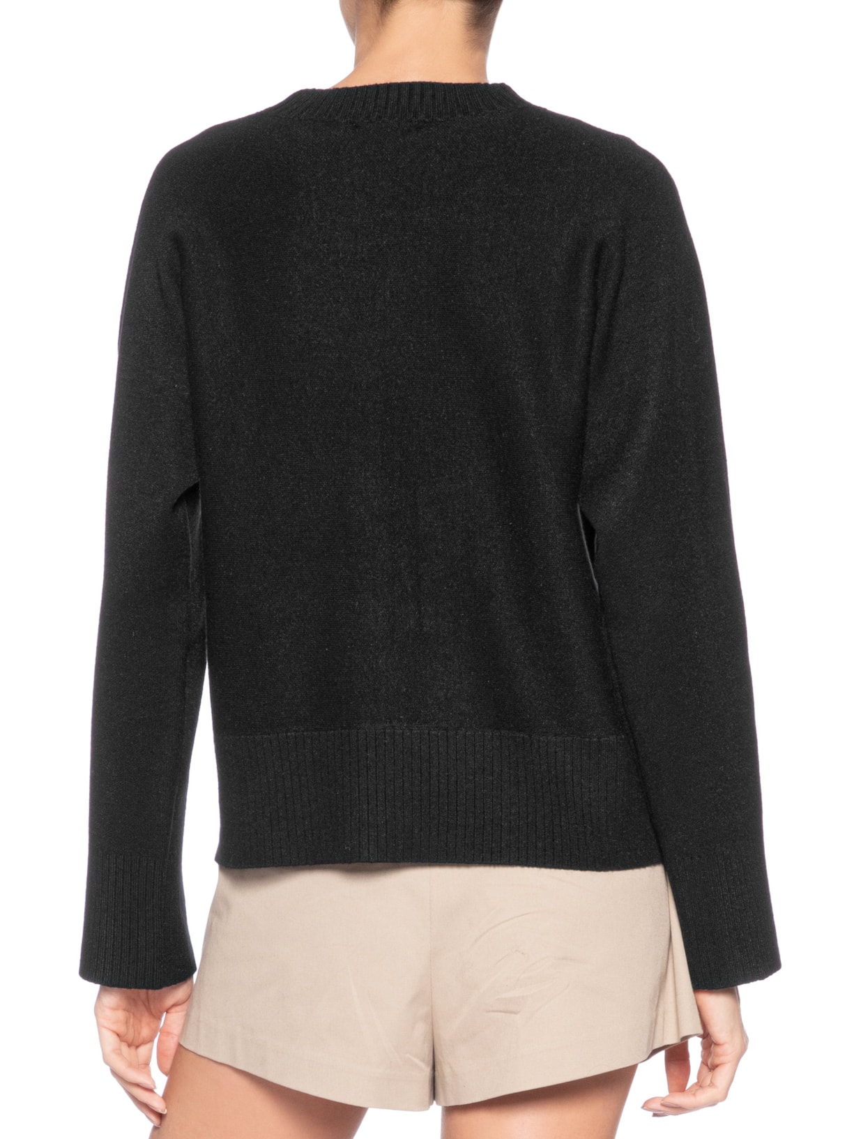 Sueter Feminino em Tricot Preto Market 33