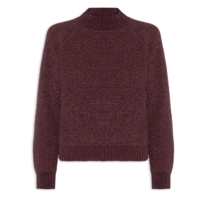Suéter Feminino Em Tricot - Vermelho