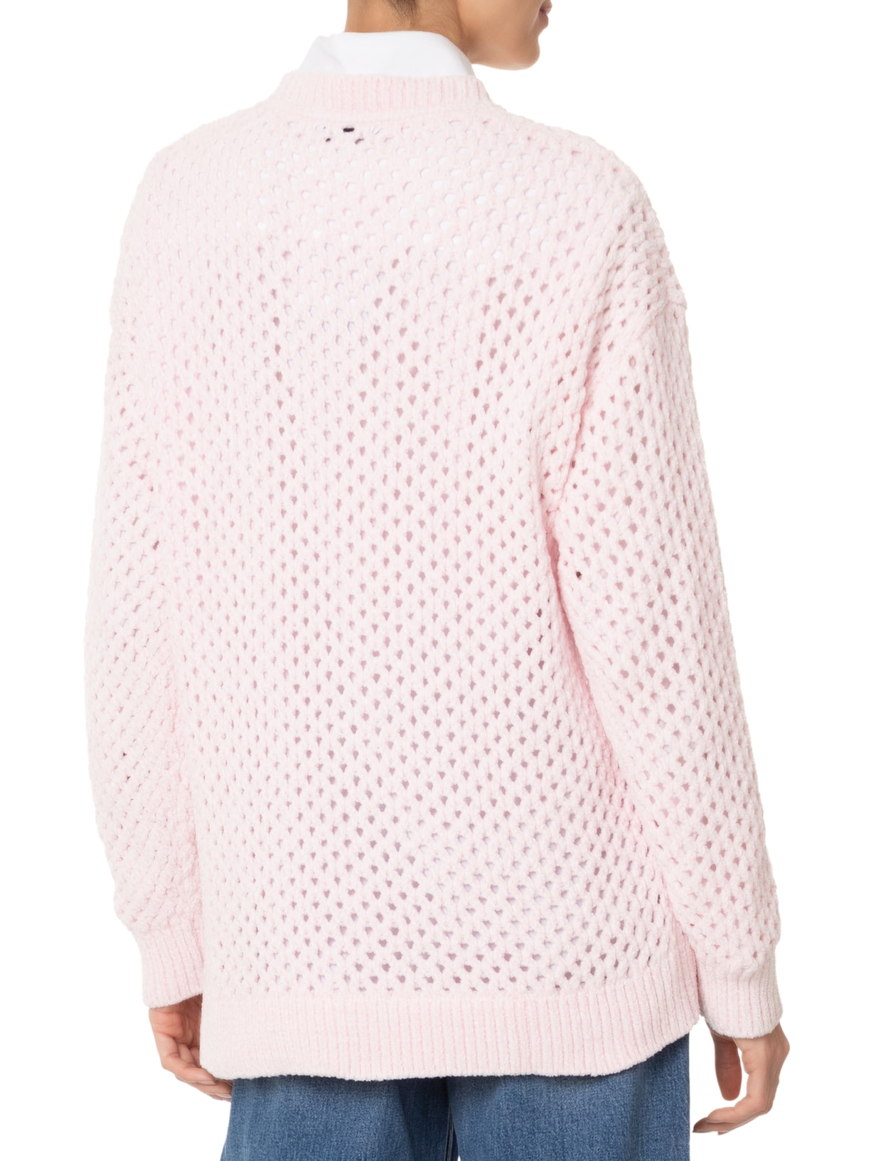 Suéter Feminino Flag Crew Rosa  Tommy Jeans