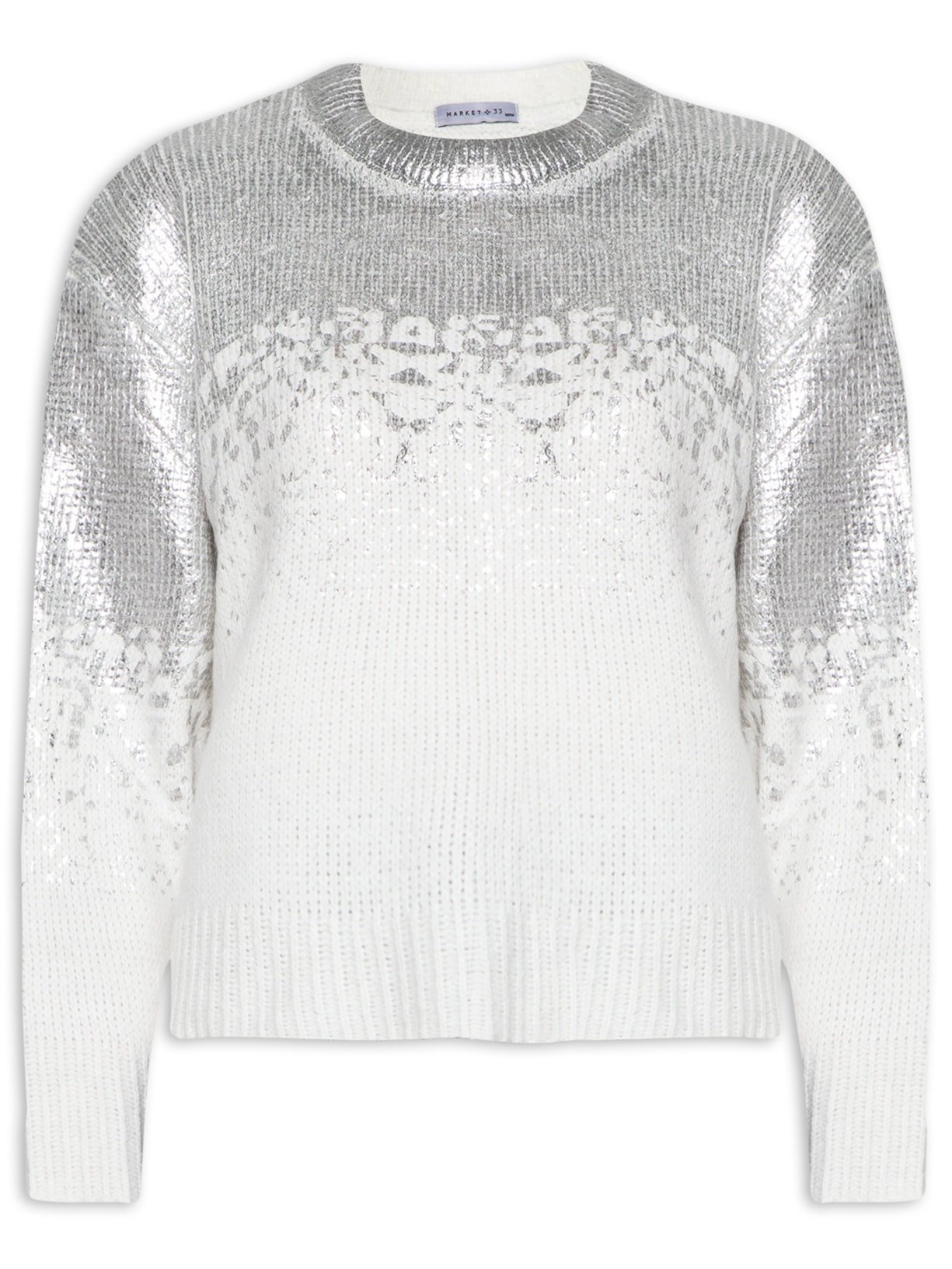 Suéter Feminino Foil - Off White
