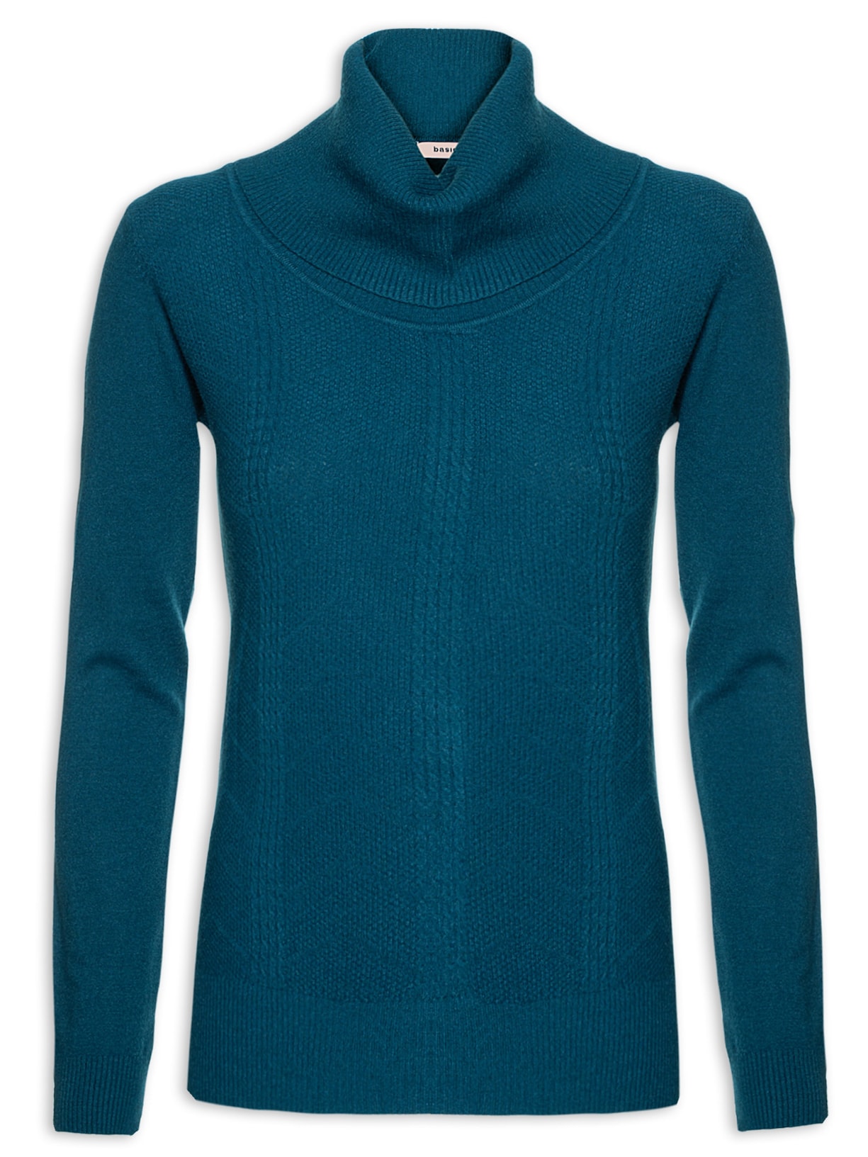 Suéter Feminino Gola Alta - Azul