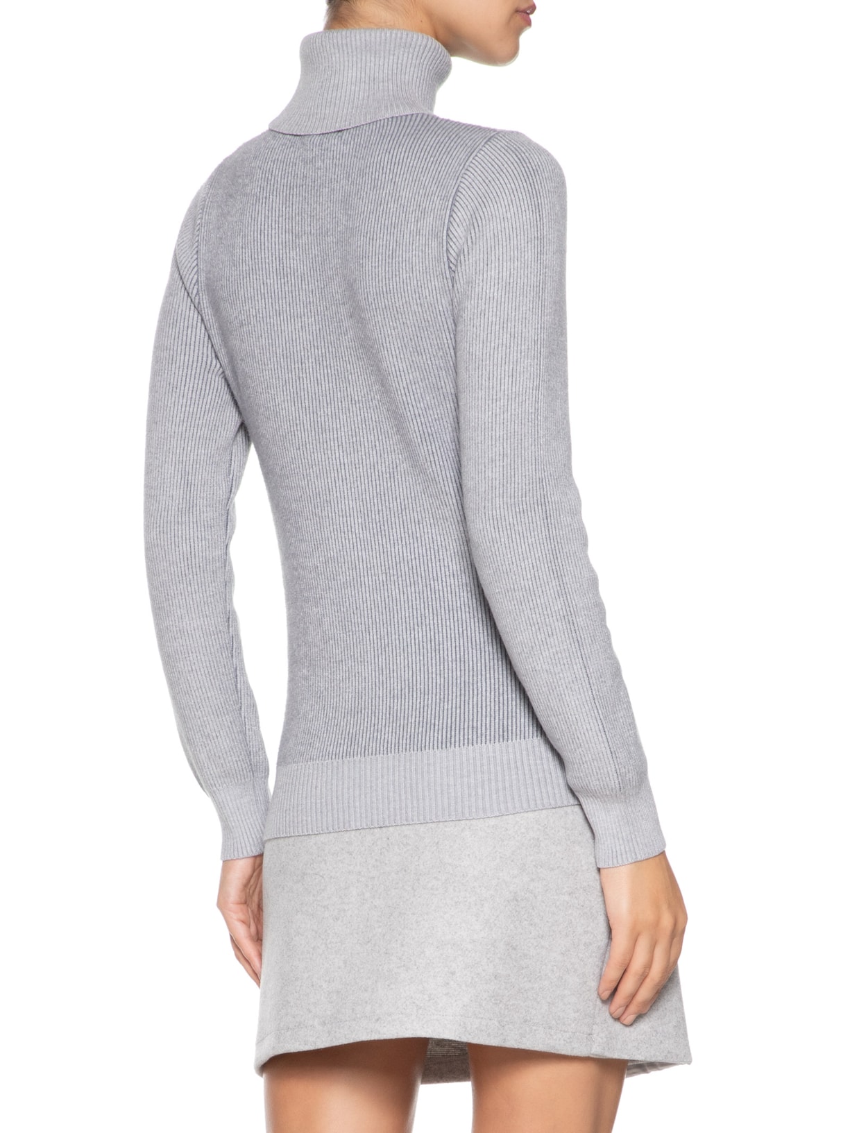 Suéter Feminino Gola Alta Básico - Cinza by BASIQ