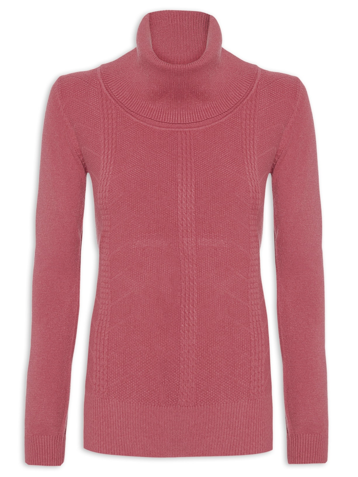 Suéter Feminino Gola Alta - Vermelho