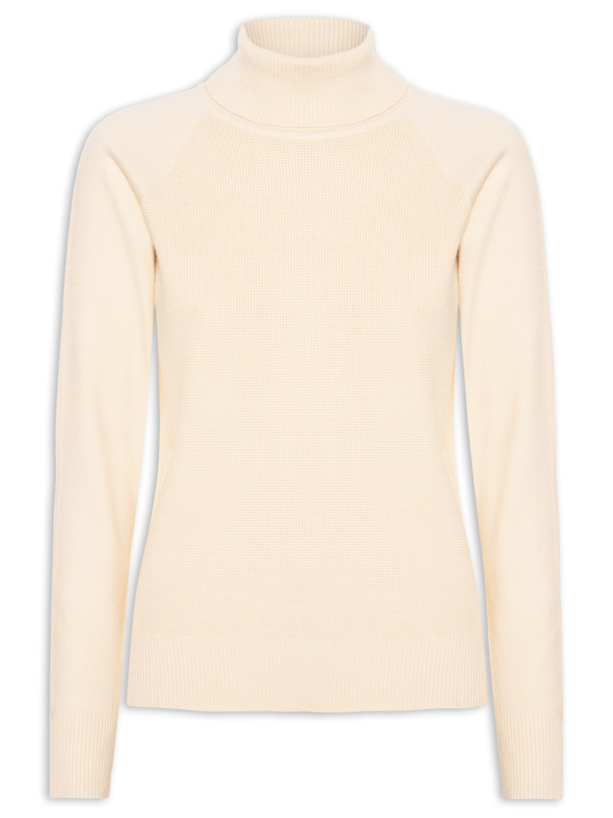 Suéter Feminino Gola Rolê Texturizado - Amarelo